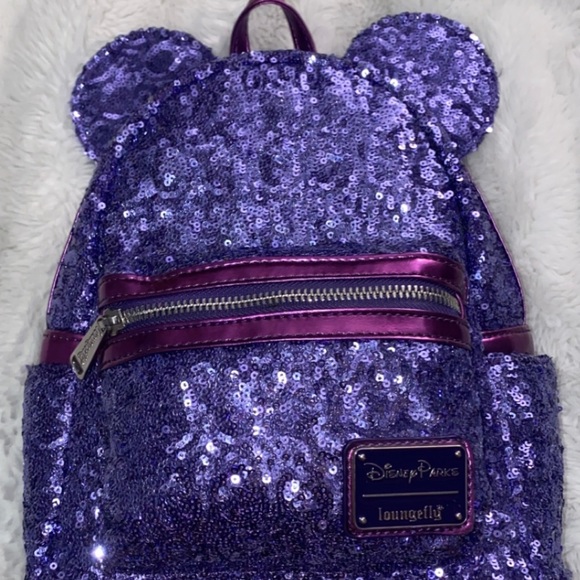 NWOT Disney parks retired loungefly purple potion mini backpack - Picture 2 of 5